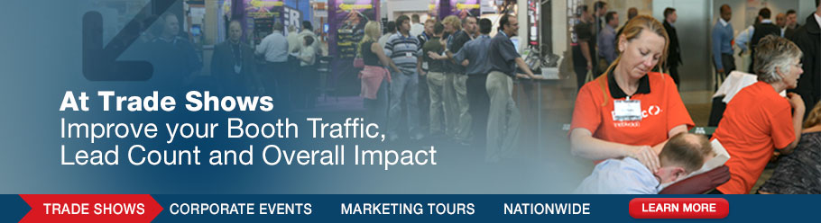 At Trade Shows - Improve your Booth Traffic, Lead Count and Overall Impact